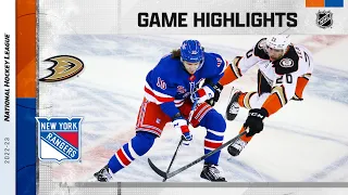 Ducks @ Rangers 10/17 | NHL Highlights 2022