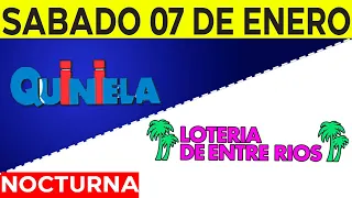 Resultados Quinielas nocturnas de Córdoba y Entre Rios Sábado 7 de Enero