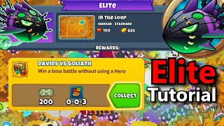 Lych Elite Tutorial || No Hero Achievement ||  In The Loop || (BTD6)