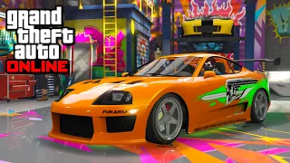 AVOIR LA TOYOTA SUPRA MK 4 DE BRIAN O'CONNER DE FAST AND FURIOUS SUR GTA ONLINE !! 1.64 #gta #dlc