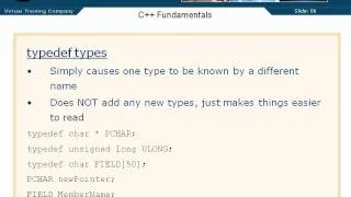 05  C++ Enums    31  Typedef Types