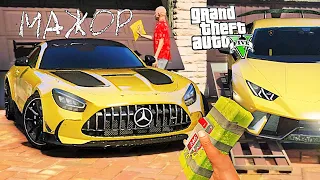 РАЗВЁЛ МАЖОРА И УГНАЛ МЕГА РОСКОШНЫЕ ЗОЛОТЫЕ МАШИНЫ! - GTA 5 РЕАЛЬНАЯ ЖИЗНЬ (МОДЫ ГТА 5)