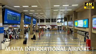 Malta International Airport (MAL) | My Experience in Malta | 4K UHD | First Time in Malta |