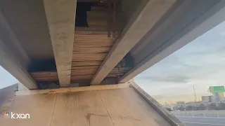 Wood structure built into overpass highlights hidden homeless population