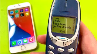 iPhone 6s vs Nokia 3310 Incoming call & Outgoing call