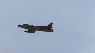 Dutch Hawker Hunter first (short) display after 2,5 years at Texel Airshow 2018