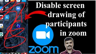 Disable participants screen drawing in zoom meeting   stop participants to draw over screen