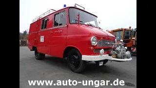 Opel Blitz 1.9 ex Feuerwehr Oldtimer Bj. 1964 Benzin 2586ccm 6 Zylinder 70PS www.auto-ungar.de