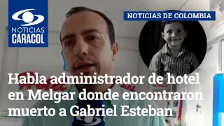 Habla administrador de hotel en Melgar donde encontraron muerto a Gabriel Esteban Cubillos