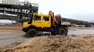 Unimog in mining. The reliable workers from the Hambach open pit mine.