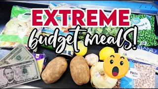 EXTREME BUDGET MEALS 💵 5 FAMILY DINNERS FOR $25 😲 @Jen-Chapin & @thesimplifiedsaver7052 $5 DINNERS!