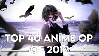 My Top 40 Anime Openings of 2012