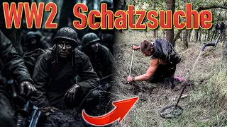 Wald Schatzsuche im WW2 Schützengraben mit Metalldetektor 👨‍🦯 (Suche nach verborgenen Relikten)