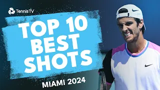 Musetti Tweener; Dimitrov Crazy Reactions & More | Top 10 Play From Miami 2024