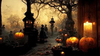 Heavy Rain Spooky Sounds Halloween Ambience Haunted Village at Night