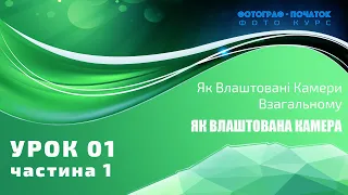 Урок 01 (ч.1) - ЯК ВЛАШТОВАНА КАМЕРА