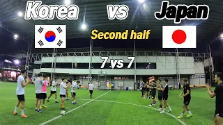 I played with the Korean national team players. Korea team vs Japan team Second half