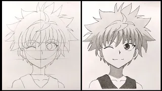 Cara Menggambar Anime Untuk Pemula | Killua Zoldyck - Hunter x Hunter | Step by Step