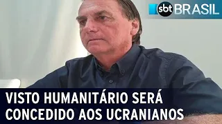 Brasil vai conceder visto humanitário a ucranianos, diz Bolsonaro | SBT Brasil (28/02/22)
