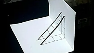 VERY EASY, 3d ladder paper art | 3d illusion | @LETSDRAW-327