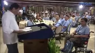 Trust Trade supports Pres Duterte as he honors soldiers wounded in action Aug 29 2016