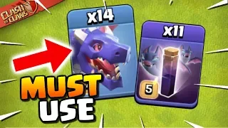 DragBat is the META! How to use DragBat Attack Strategy at TH12 (Clash of Clans)