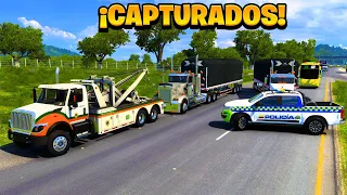 ¡CONDUCTORES DE MULAS SE FUGAN Y TERMINAN DETENIDOS! | American Truck Simulator