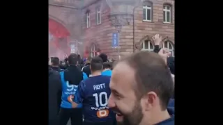 Supporter Marseillais déplacement FRANCFORT