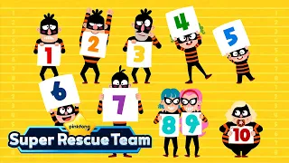 Ten Little Thieves | Super Patrol Pals | Police Car Series | Pinkfong Super Rescue Team
