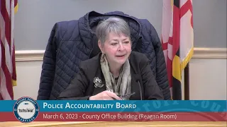 Police Accountability Board March 6, 2023