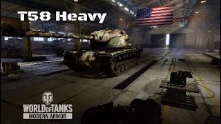 T58 Heavy in Gran muralla: 9,6K direct damage | World of Tanks | Wot console