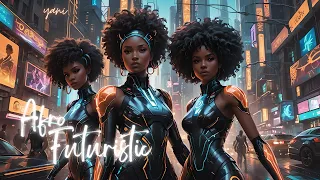 Afro Futuristic - Tron vibe - gaming music - dance music - beats - synthwave - electro-pop