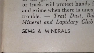 Crystal, Mineral, and Fossil Collecting Areas [1968-1971]