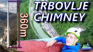 CLIMBING THE TALLEST CHIMNEY IN EUROPE!!! (the TRBOVLJE chimney, SLOVENIA) #2022...ADVENTURE VLOG #4