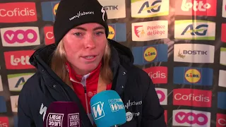 Demi Vollering post race interview LBL