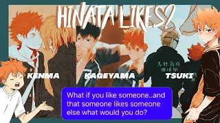 HINATA LIKES SOMEONE | Haikyuu Texts