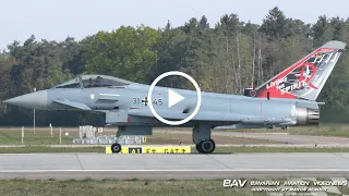 Eurofighter EF2000 - German Air Force "Living the Spirit cs" 31+45 - takeoff at Manching Air Base