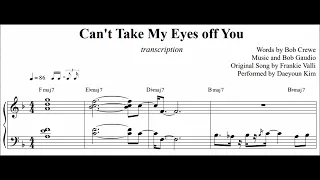 [Reupload] Can't Take My Eyes Off You (sheet music)