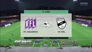 FIFA 23 | VFL Osnabrück vs SC Verl - 3. Liga | 09/11/22 | Gameplay