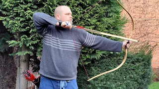 Speedshooting / Majrashooting with thumbdraw on a scythian bow