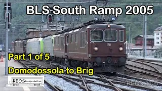 2005-04/05 [SDw] 1/5 BLS South Ramp in spring 2005: Domodossola to Brig: BEST 2005 BLS on YouTube!