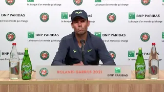 Rafael Nadal Press conference / SF RG'21