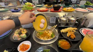 $12 All-You-Can-Eat Hotpot Conveyor Belt Restaurant