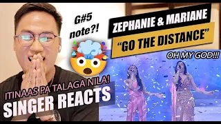 Mariane Osabel at Zephanie sa awiting 'Go Distance' | Tiktoclock | SINGER REACTION