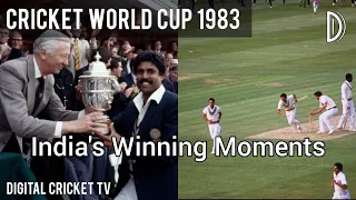 CRICKET WORLD CUP - 1983 / India's Winning Moments Lords / WEST INDIES v INDIA / DIGITAL CRICKET TV