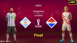 FIFA 23 | ARGENTINA vs. CROATIA | MESSI vs. MODRIC | FIFA WORLD CUP FINAL | [4K]