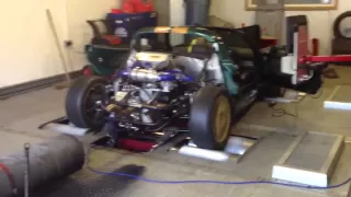 Lotus Elise hayabusa turbo dyno run