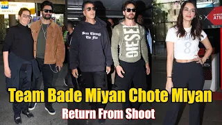 Team Bade Miyan Chote Miyan Return From Their Shoot In Jordan | Akshay, Tiger, Manushi