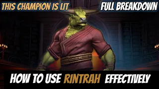 How to use Rintrah Effectively |Full Breakdown| - Marvel Contest of Champions