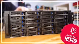 24 HARD DRIVES??? Norco 4U Rack Mount with UNRAID!